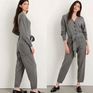 Alex Mill Sweater Knit Jumpsuit Overall Extrafine Merino Wool Size Small